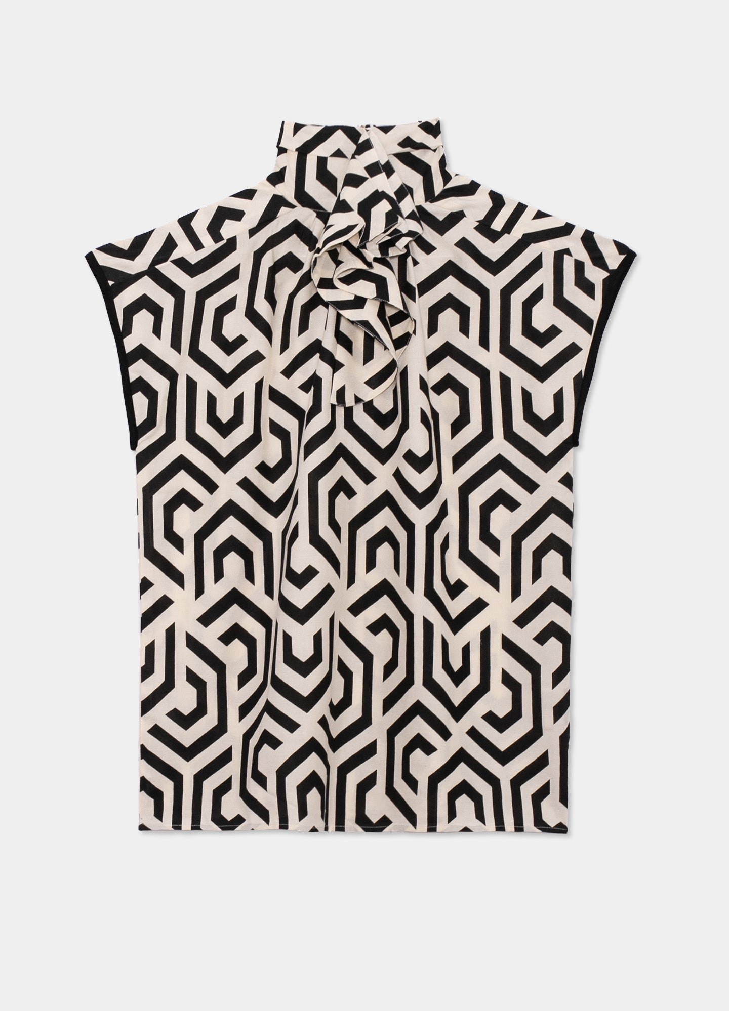 Geometric Matilda Blouse