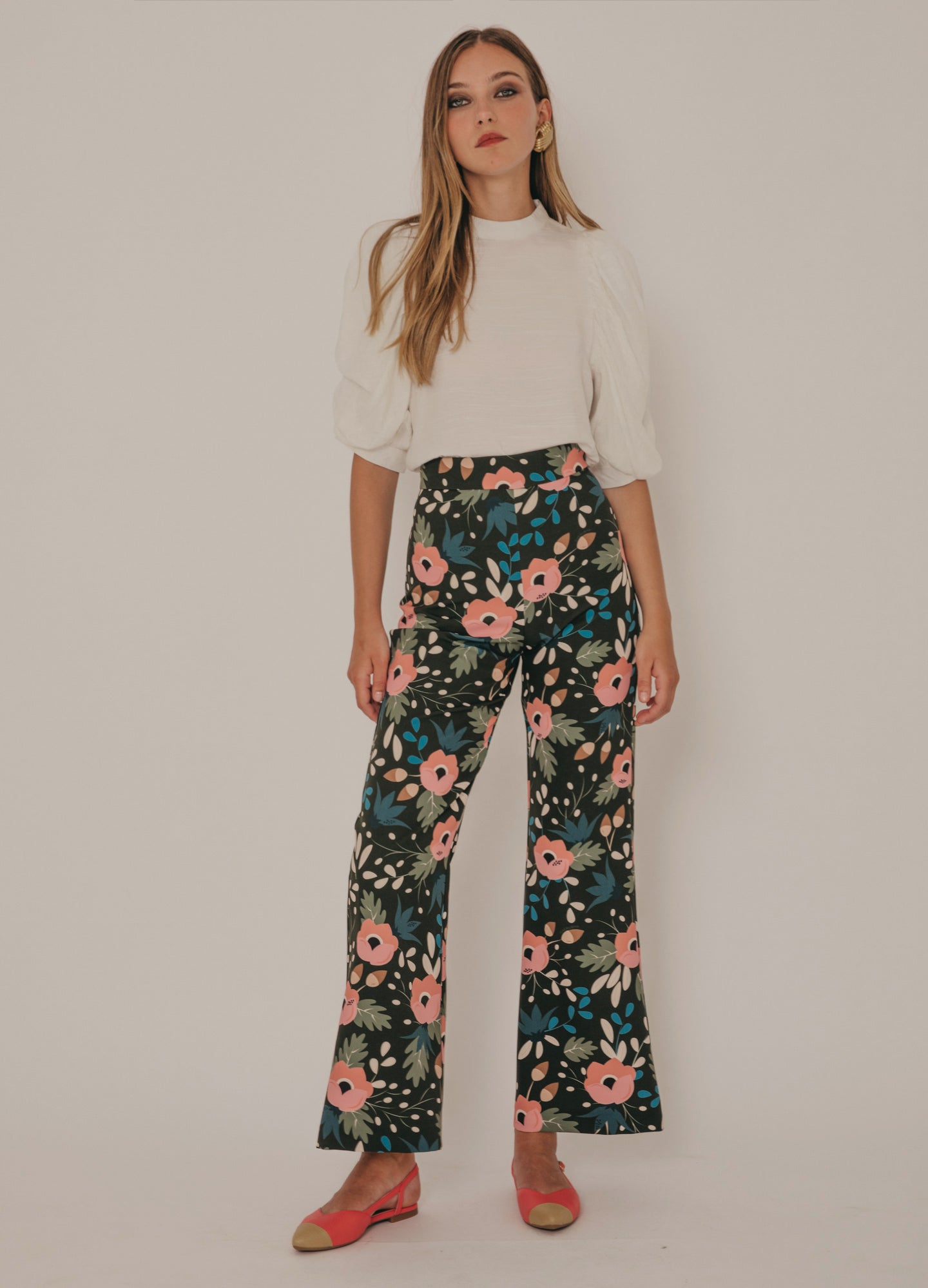 Bush floral print trousers