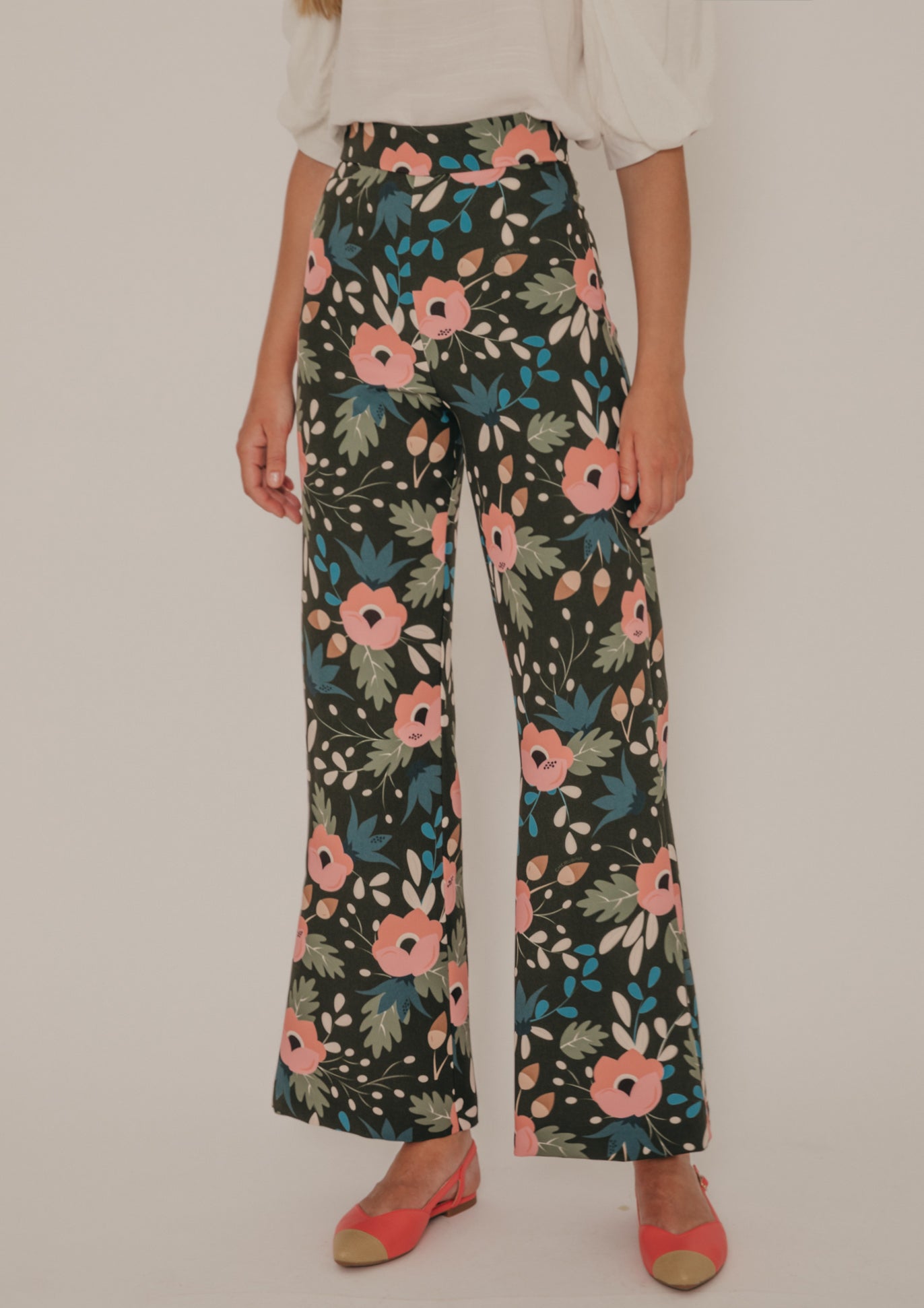 Bush floral print trousers