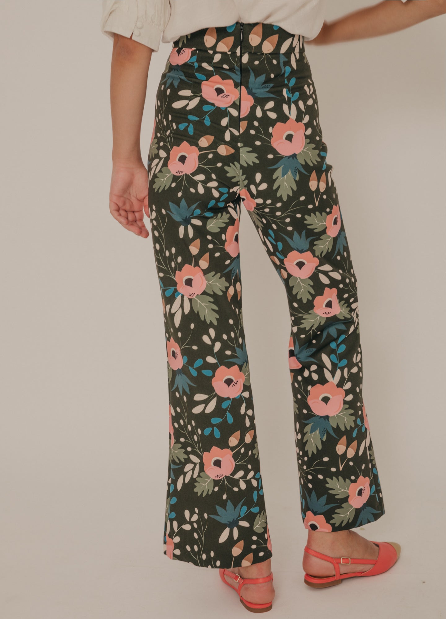 Bush floral print trousers