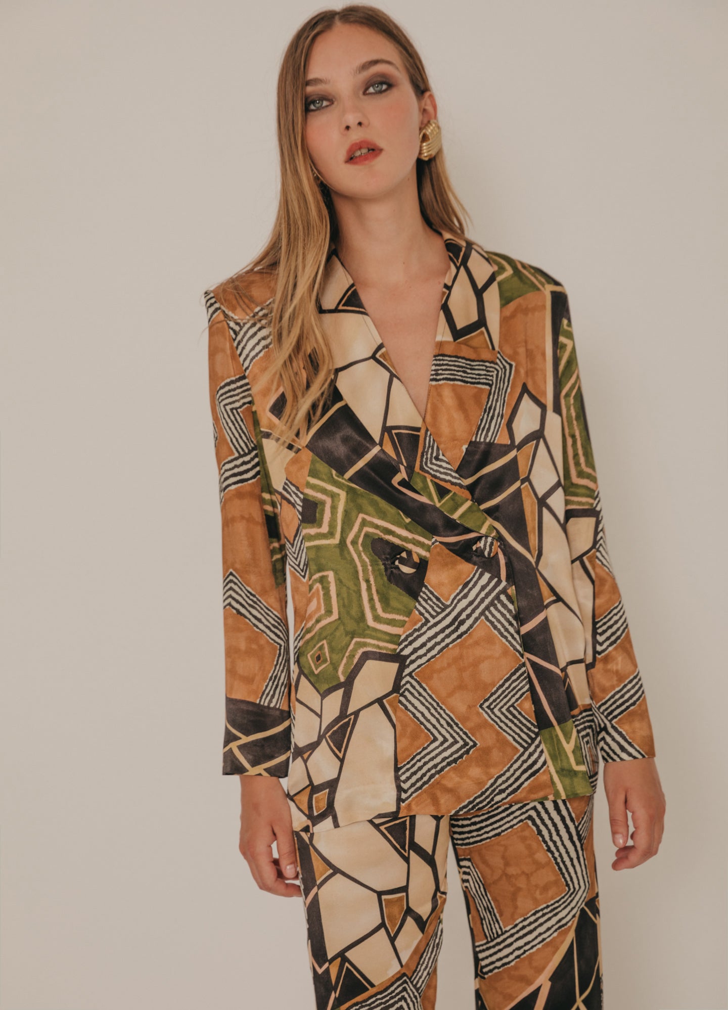 Liu Jacket ethnic print