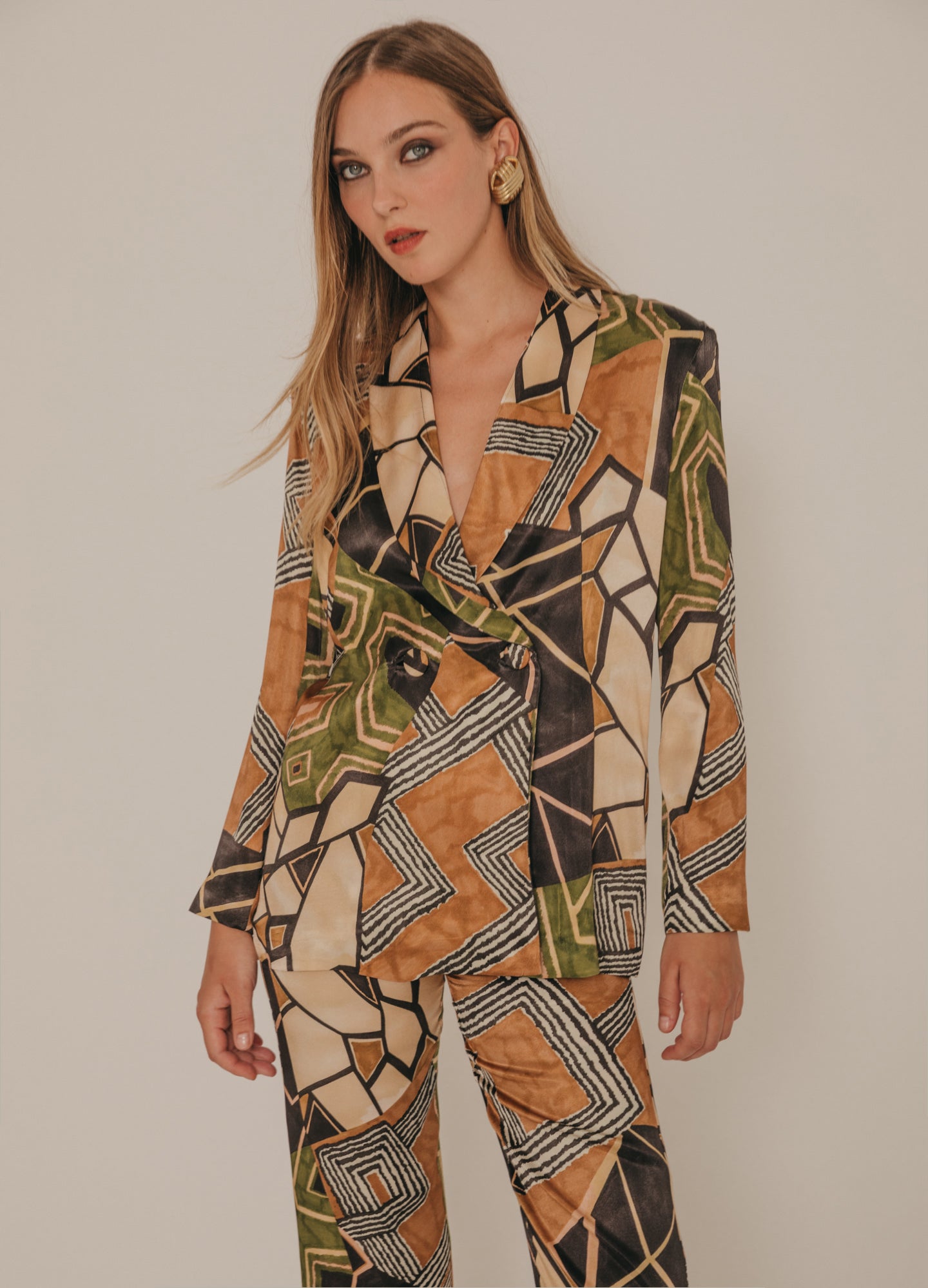 Liu Jacket ethnic print