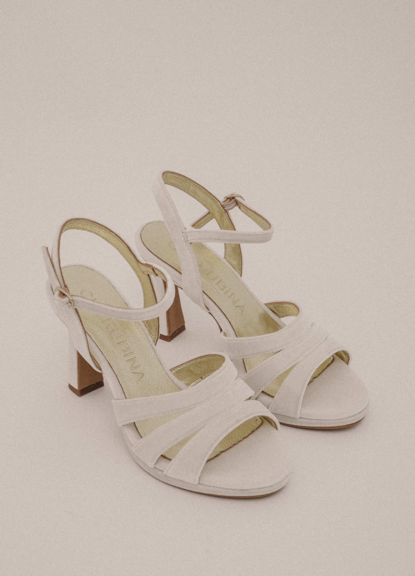 Baltimore White Velvet Sandal