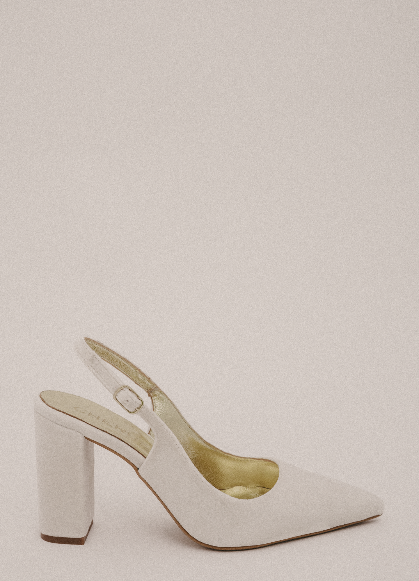 San Antonio White Velvet Shoe