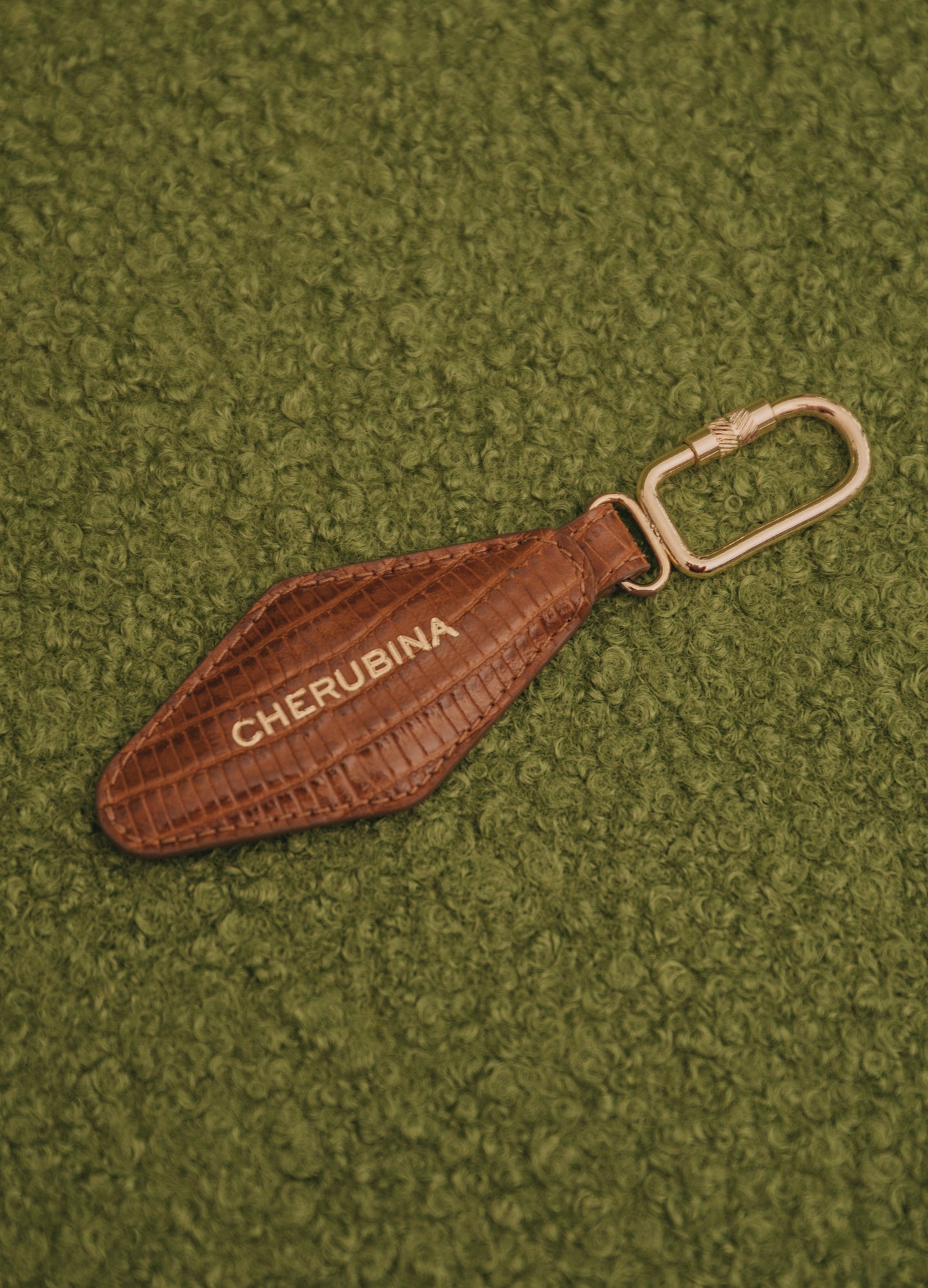 Ginza leather keychain